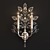 Crystal Laurel Fine Art Lamps 3D model small image 1