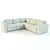 Compact and Stylish Natuzzi Sofa 3D model small image 1