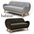 Habitat Balthasar Fabric Sofa 3D model small image 1