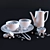 Cocoa Bliss: Deluxe Hot Chocolate Set 3D model small image 3