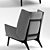 Remi Bouhaniche Armchair: Elegant and Comfortable 3D model small image 2