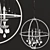 Elegant Gioiello Orbit Pendant 3D model small image 2