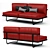 Modern Cassina LC5 Sofa 3D model small image 2