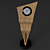 Curved Line Clock 3D model small image 2