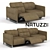 Natuzzi Philo Modular Sofa 3D model small image 1