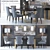 Elegant Home Set: Boutique Table, Guinea Chair, Console, Dervent Chandelier, Ovington Floor Lamp, Urban Wetlands at 3D model small image 1