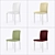 Elegant Eco-Leather Chair 3D model small image 2