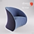 Le Midi Armchair: Stylish Comfort for Your Home 3D model small image 1