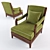 Elegant Handcrafted Chair: The Perfect Combination of Tradition and Style 3D model small image 2