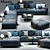 Modern Elegance: Minotti Andersen Sofa 3D model small image 1