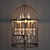 Elegant Birdcage Crystal Floor Lamp 3D model small image 2