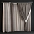 Versatile 3m Gray Curtain Set: Ceiling Mount 3D model small image 1