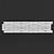 Elegant Plaster Decor 240x40x1100mm 3D model small image 1
