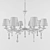 KAVA 9418/8P Chandelier - Elegant Lighting Solution 3D model small image 3