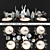 Cozy Christmas Table Setting 3D model small image 1