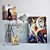 5 Beautiful Oil Paintings + Metal Easel 3D model small image 1