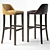 Luxury Leather Bar Stool 3D model small image 2