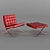 Classic Barcelona Chair - Iconic Design 3D model small image 1