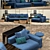 Luxurious Fendi Casa Madison Sofa 3D model small image 2