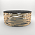 Elegance II: Black Marble and Copper Side Table 3D model small image 1