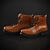 Vintage Trekking Boots 3D model small image 1