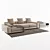 Luxury Bell'Arte Sofa 3D model small image 2