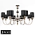 Jago Ovalini NCS 07OT: Elegant and Spacious Pendant Chandelier 3D model small image 1