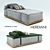 Luxury Gardening Bed CLAUD - Meridiani 3D model small image 1