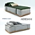 Luxury Gardening Bed CLAUD - Meridiani 3D model small image 2