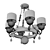 Nuare 6: Sleek and Chic Pendant Light 3D model small image 3