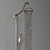 Schein Double Shower Wall Mixer 3D model small image 3