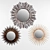 Radiant Reflections: Sunburst Mirror Set 3D model small image 2