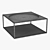 HK Living Steel Coffee Table - Modern Minimalist Design 3D model small image 2