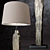 Driftwood Inspired Natural Floor Lamp 3D model small image 2