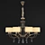 Elegant Crystal Chandelier 3D model small image 1