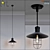 Industrial Loft Pendant Light 3D model small image 1