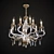 Elegant Artemis Chandelier: 70cm Height, 80cm Diameter 3D model small image 1