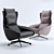 Luxurious Cassina Cab Lounge Chair 3D model small image 1