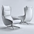 Luxurious Cassina Cab Lounge Chair 3D model small image 3