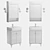 Sleek Silveron Mirror Cabinet 3D model small image 2