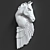 Majestic Pegasus Wall Sculpture 3D model small image 2