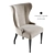 Elegant Vanguard Ava Side Chair 3D model small image 1