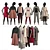 Kids Clothing Display Set - Mannequins & Hangers 3D model small image 1