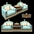 Oriental Simbad Sofa Set: Adnan Bostan 3D model small image 1