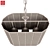 Elegant Cremasco Chandelier 3D model small image 3