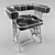 Singer Handcrafted Armchair 3D model small image 3