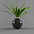 Decorative Plant Vase Set 3D model small image 1