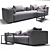Flexform Lario 217B3: Stylish & Spacious 3-Seater 3D model small image 3