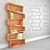 Designer Plywood Rack 3D model small image 2