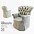 Classic Style Armchair: MAXI EKMI 3D model small image 1